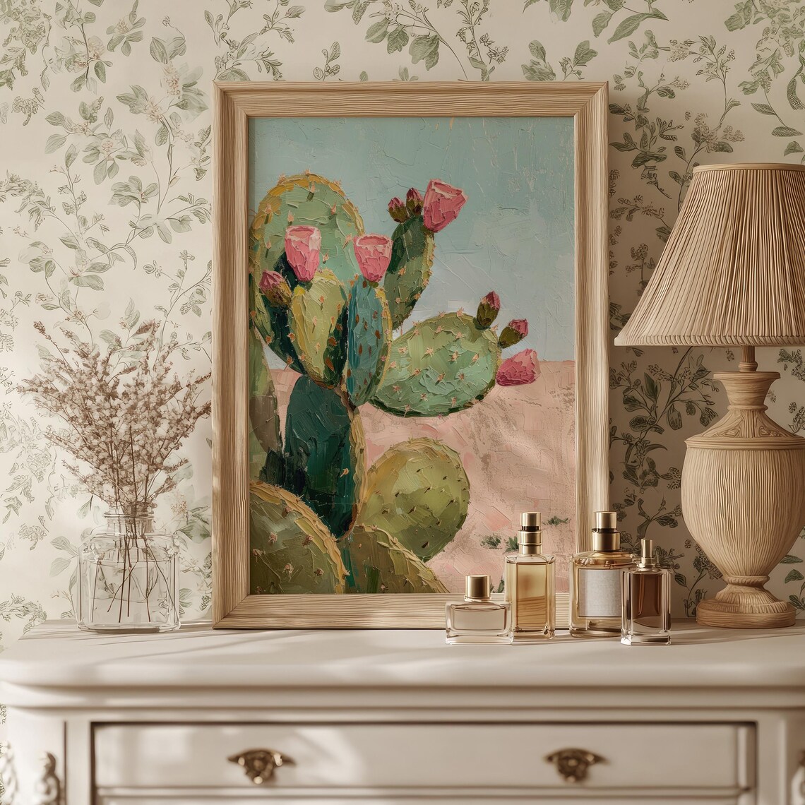Cute Cactus Palm Springs Poster, Trendy Decor - Image 3