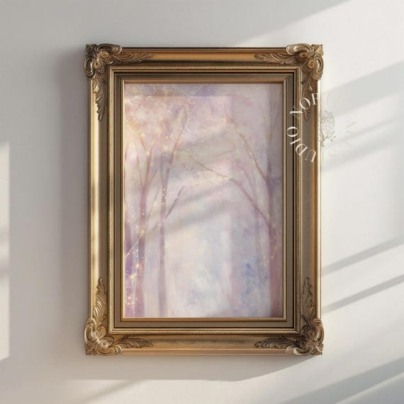 Enchanted Forest Pastel Watercolour Landscape