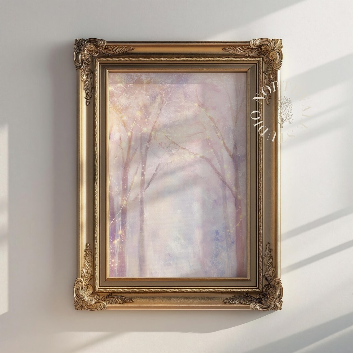 Enchanted Forest Pastel Watercolour Landscape