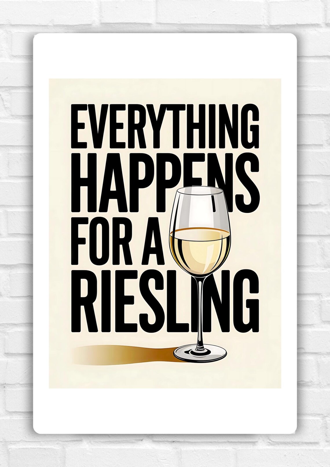 Riesling Wine Quote, Modern Wine Poster - Image 2