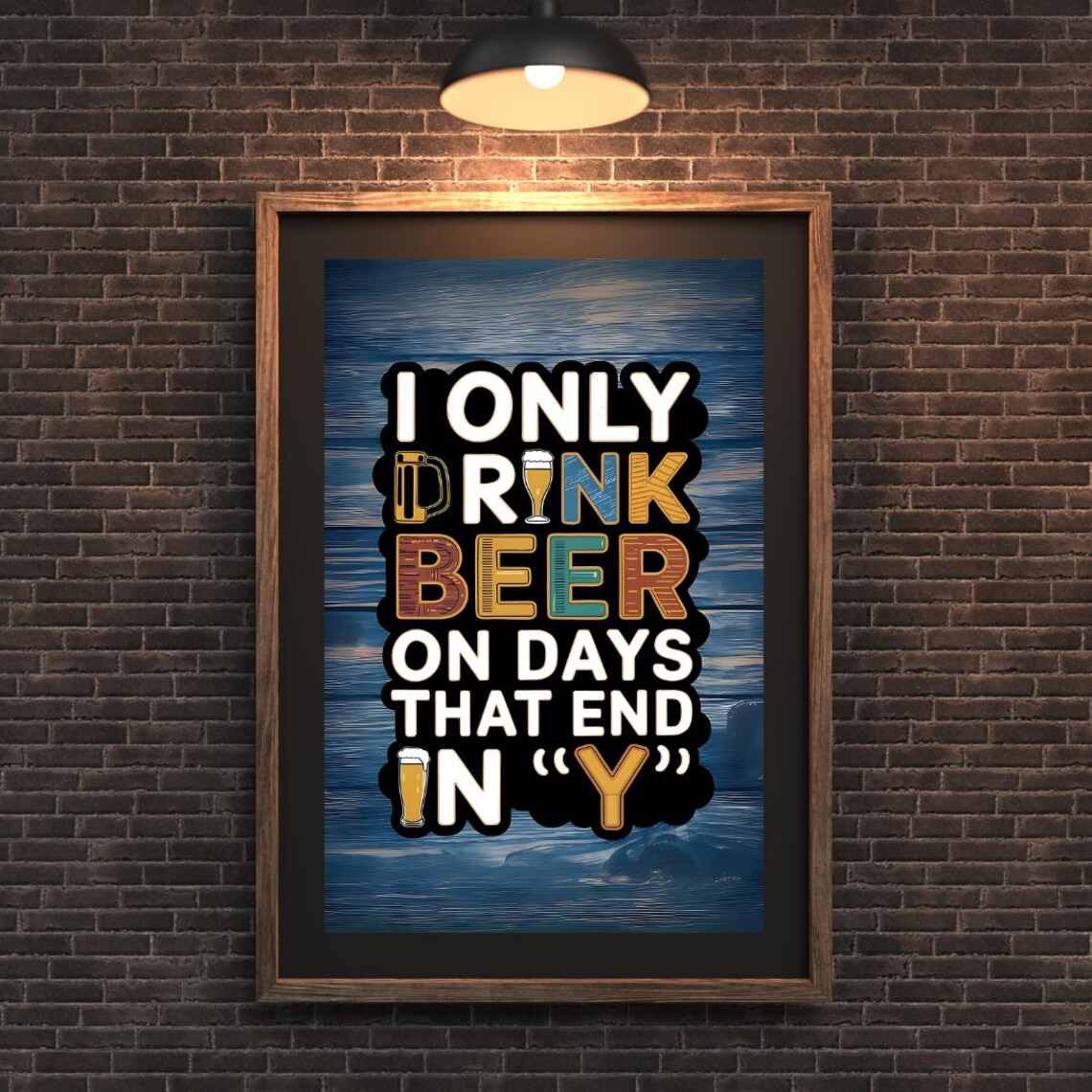Beer Humour Beer Decor, Funny Beer Jokes Poster - Image 3