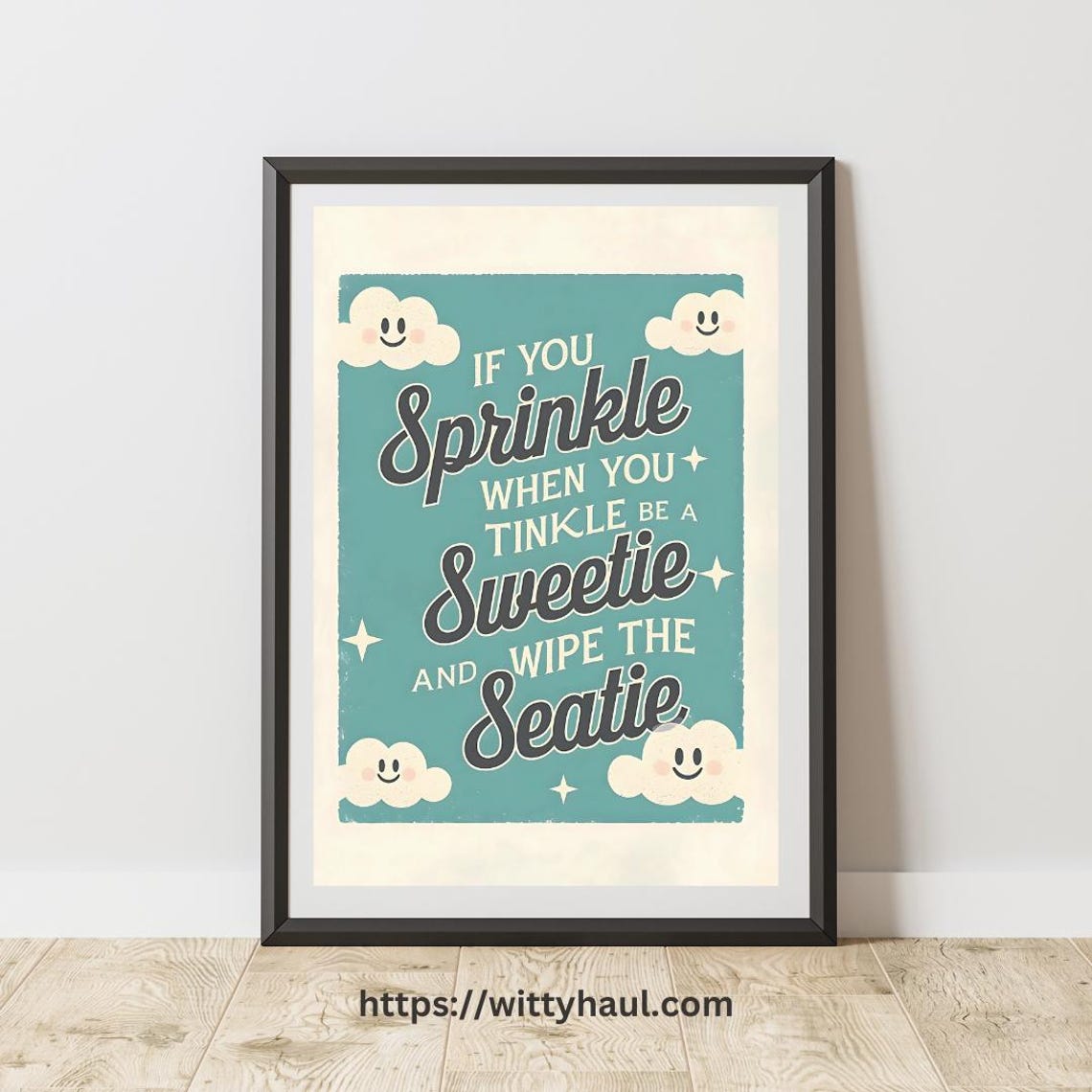 Funny Toilet Art Print, Bathroom Decor