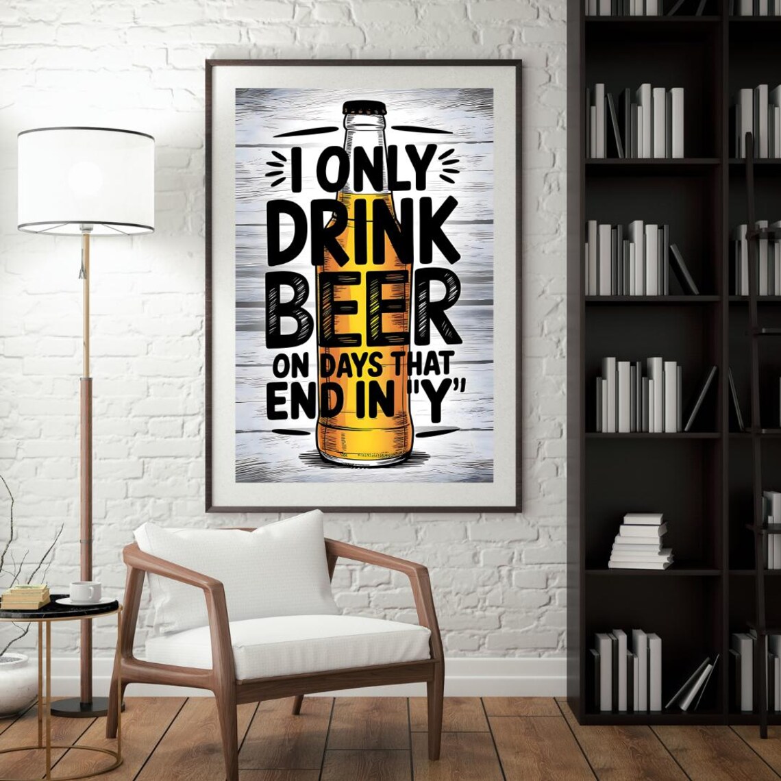 Beer Humour, Funny Beer Jokes, Poster Print - Image 3