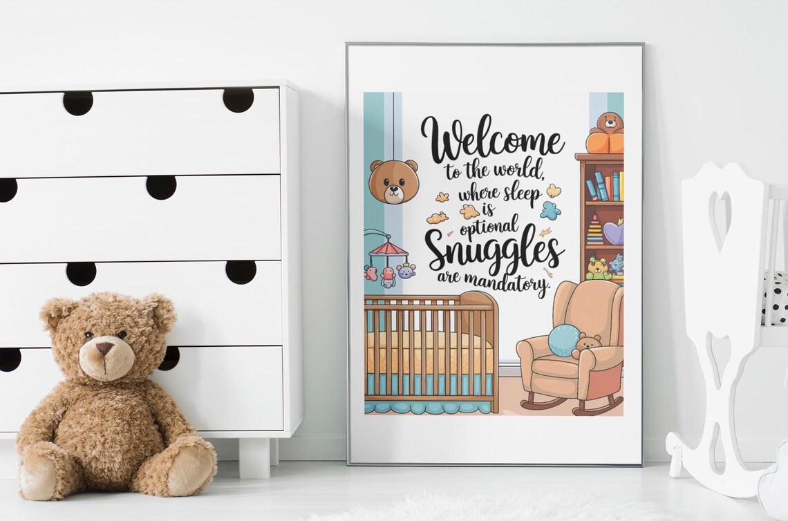 Baby Nursery Funny Room Decor, Cute Prints - Image 2
