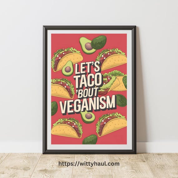 Kitchen Art Prints Dining Room Art Prints Vegan Wall Art Decor Vegan Prints Vegetarian Gift Ideas Funny Vegan Art Vegan Gift