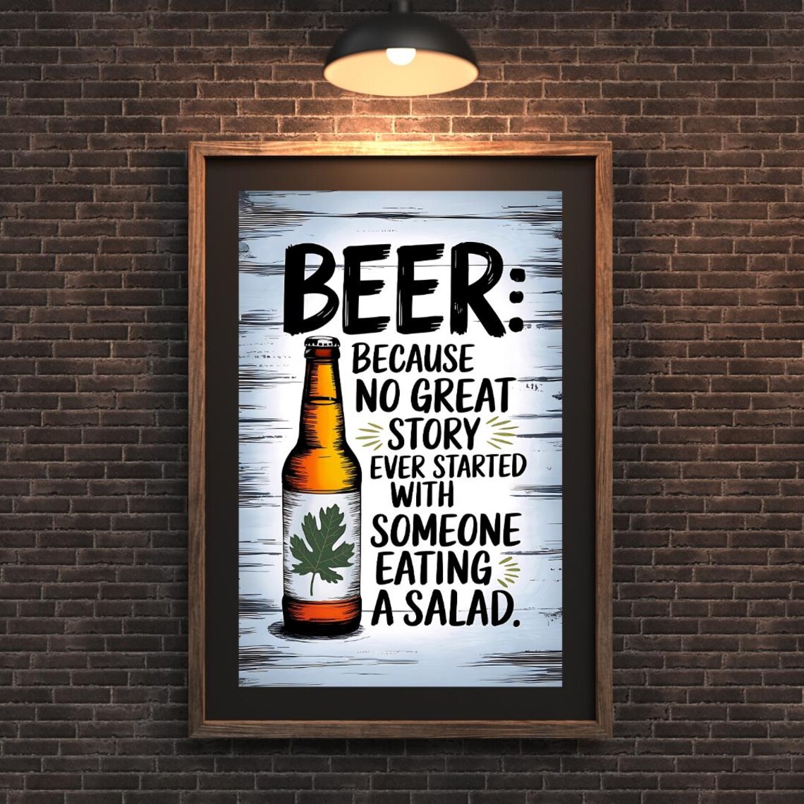 Beer Humor Wall Art Print, Funny Beer Jokes - Image 3
