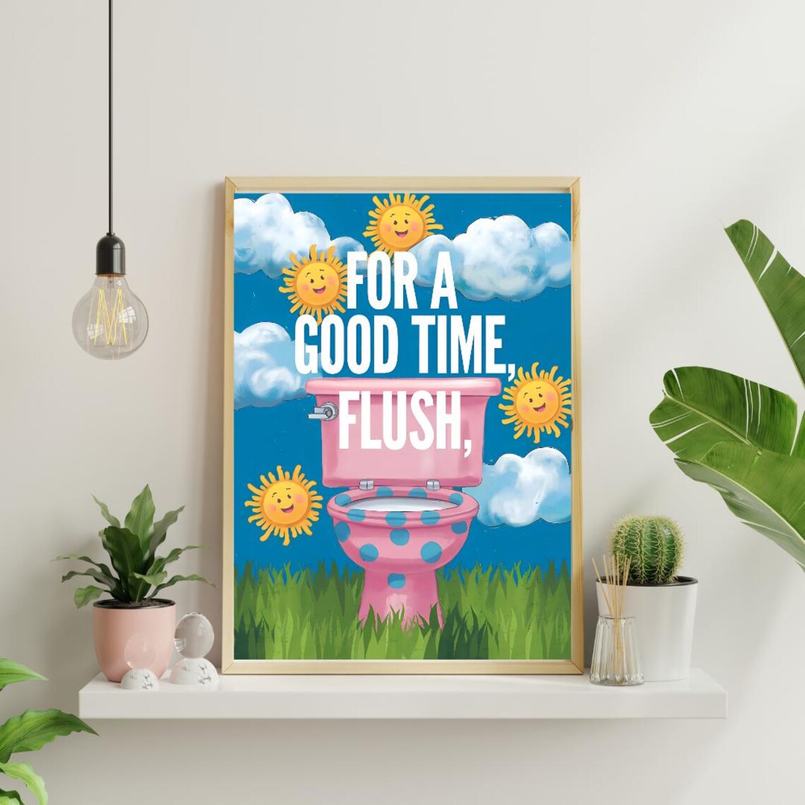Funny Toilet Print, Bathroom Decor Typography - Image 2