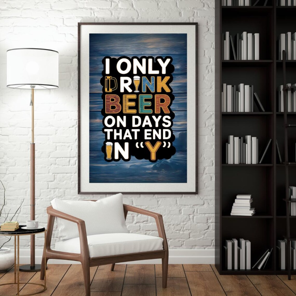 Beer Humour Beer Decor, Funny Beer Jokes Poster - Image 2