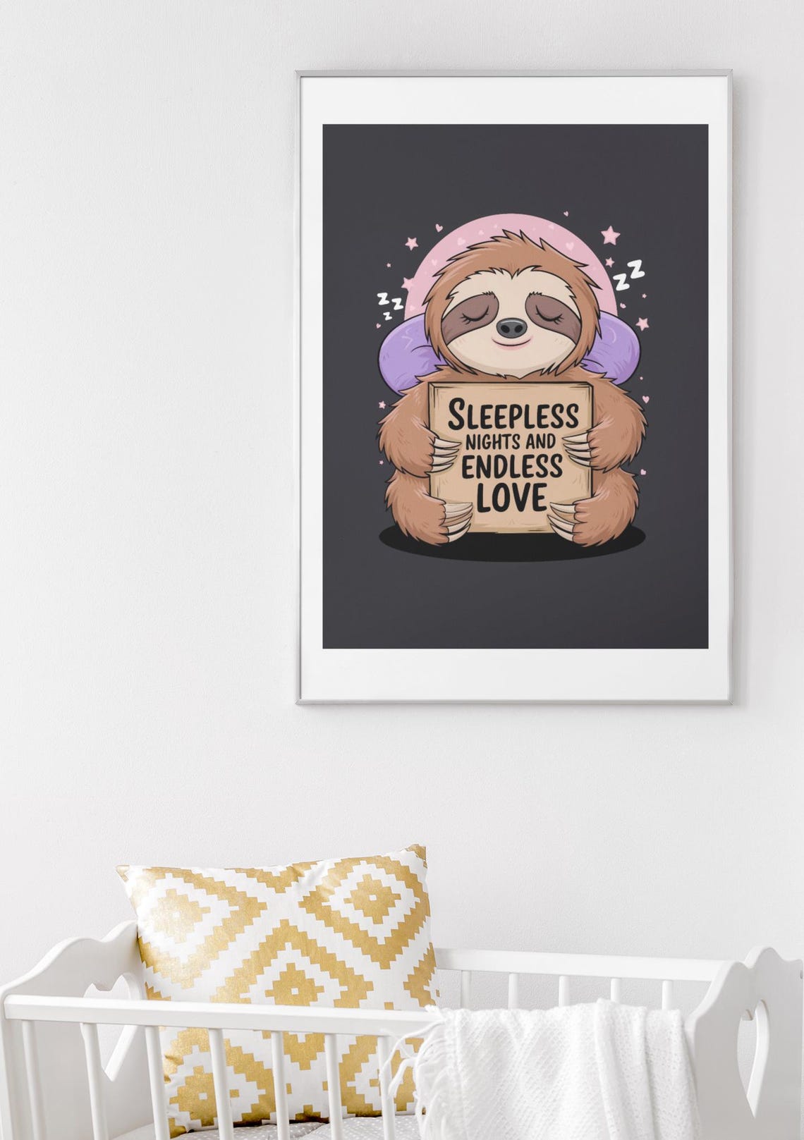 Baby Nursery Wall Art Funny Room Decor Cute Prints New Parent Gifts Funny Nursery Artwork Baby Shower Gifts Kids Room Wall Art - Image 2