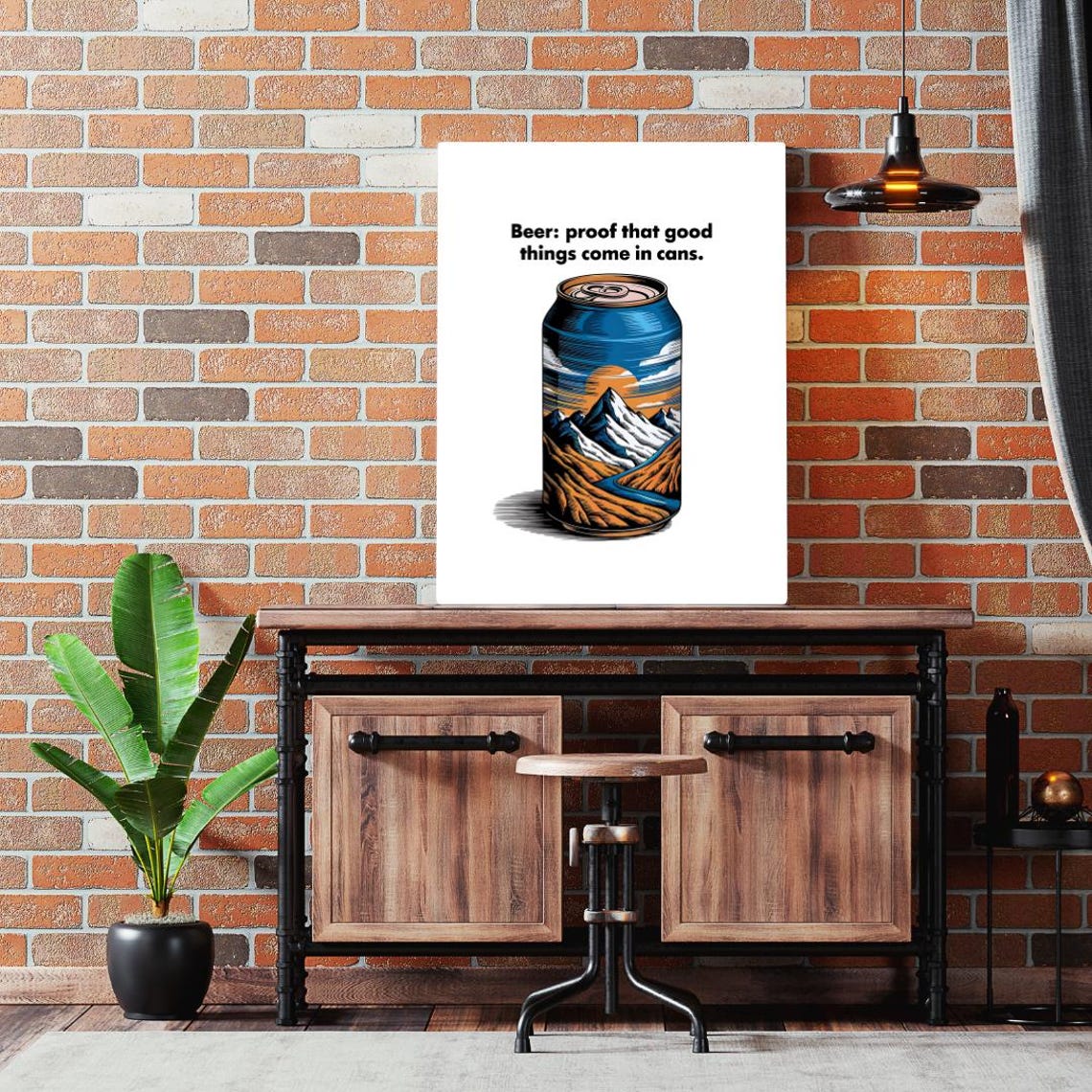 Beer Humor Poster, Beer Lovers Bar Gift - Image 5