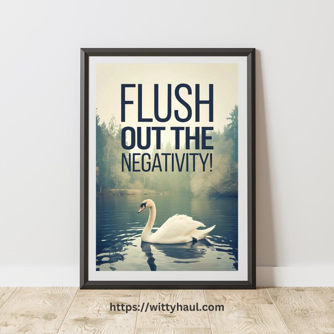Funny Bathroom Quote, Toilet Humor Poster Print