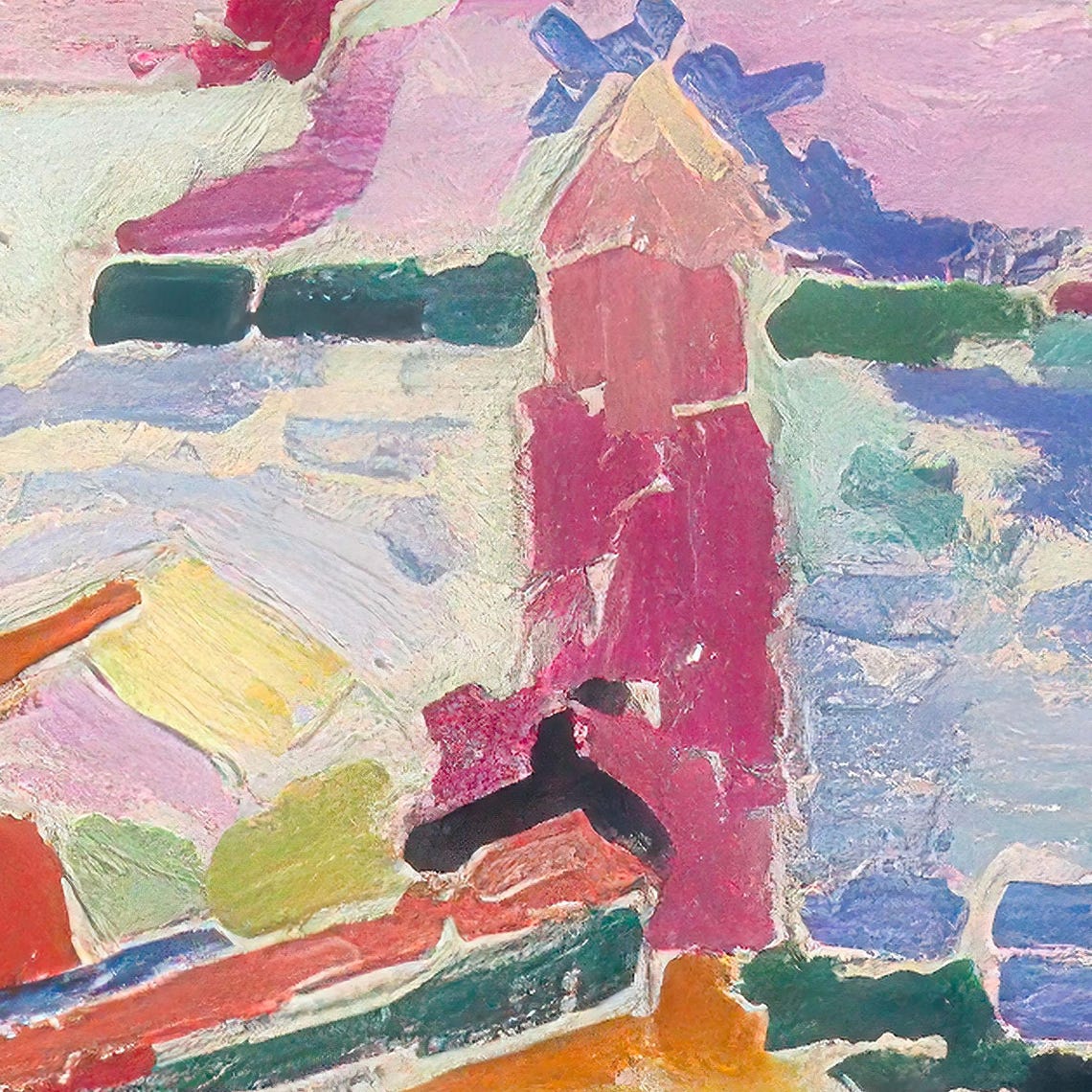 Matisse Landscape Wall Art Pink Poster Modern Art Mid Century Modern Abstract Painting Wall Art - Image 3