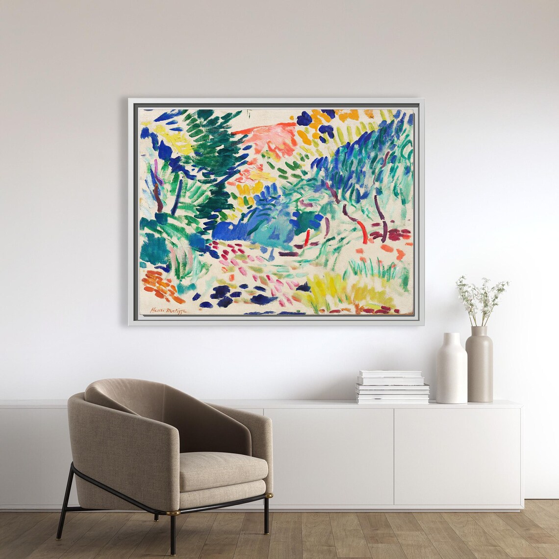 Matisse Landscape At Collioure Colorful Fauvist Village Poster - Image 2