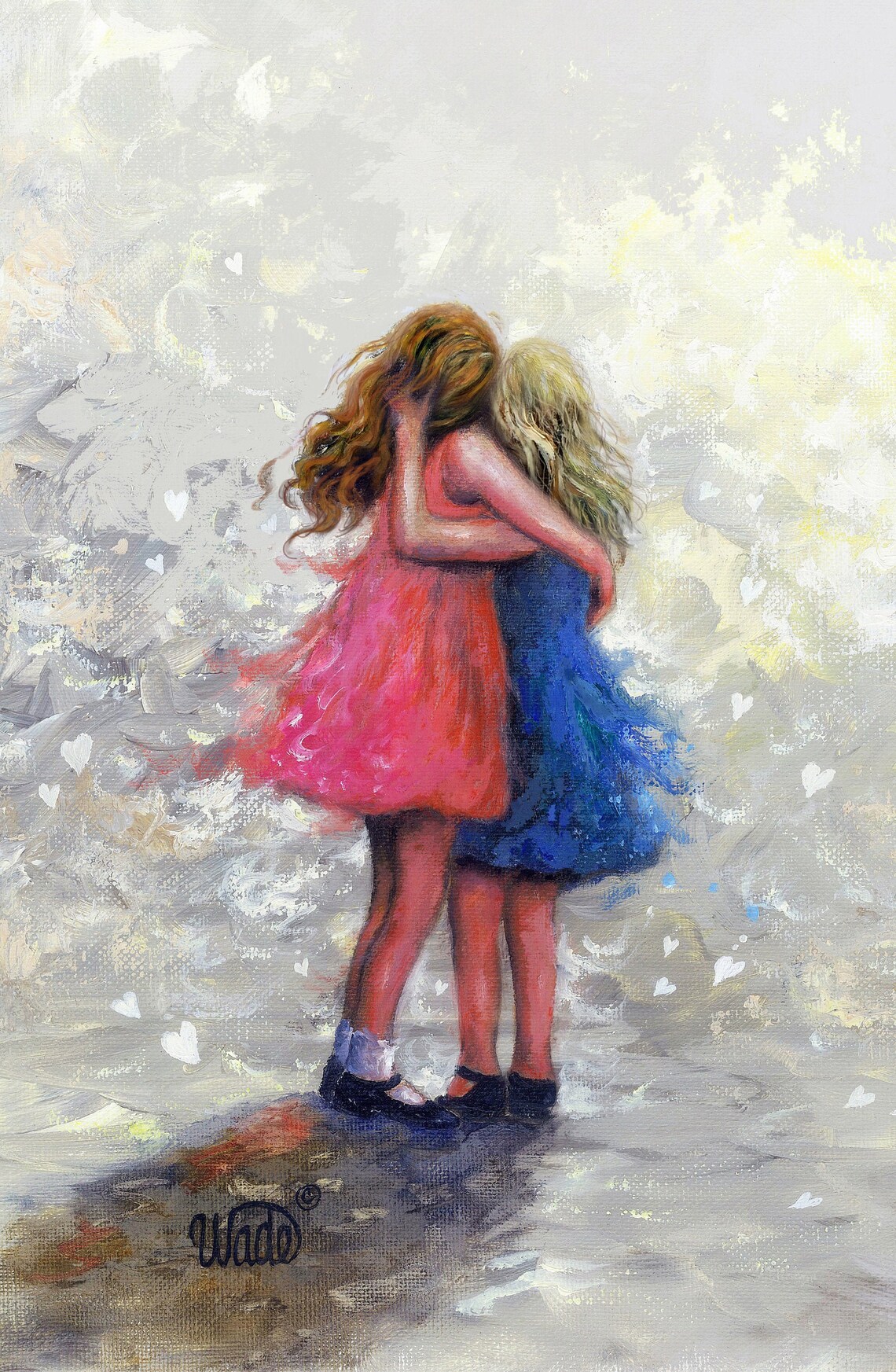 Two Sisters by Vickie Wade, Family Art Print