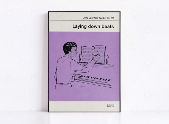 Vol 10 Laying Down Beats Retro Music Poster Print