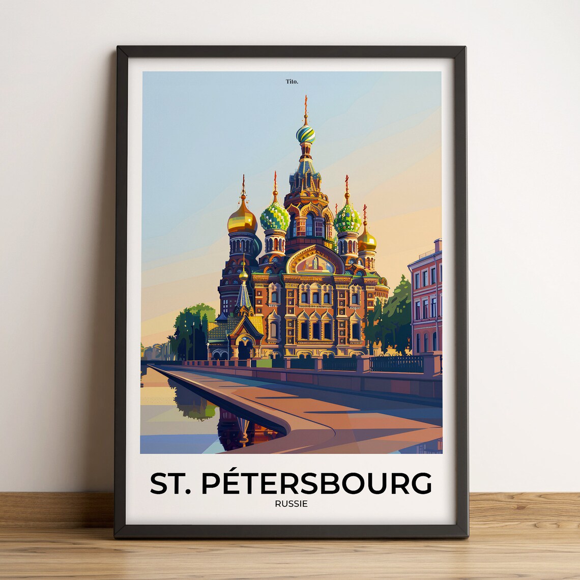 Saint Petersburg Russia Church of the Savior Spilled Blood Poster