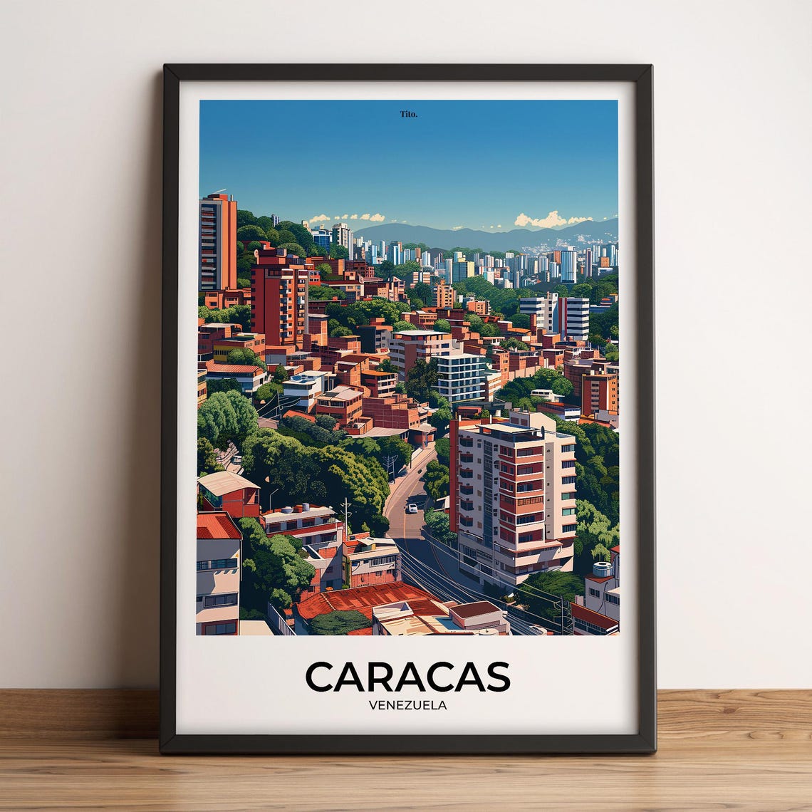 Caracas Poster Caracas Travel Poster Caracas Art Print Caracas Poster Caracas In Venezuela Customizable Gift