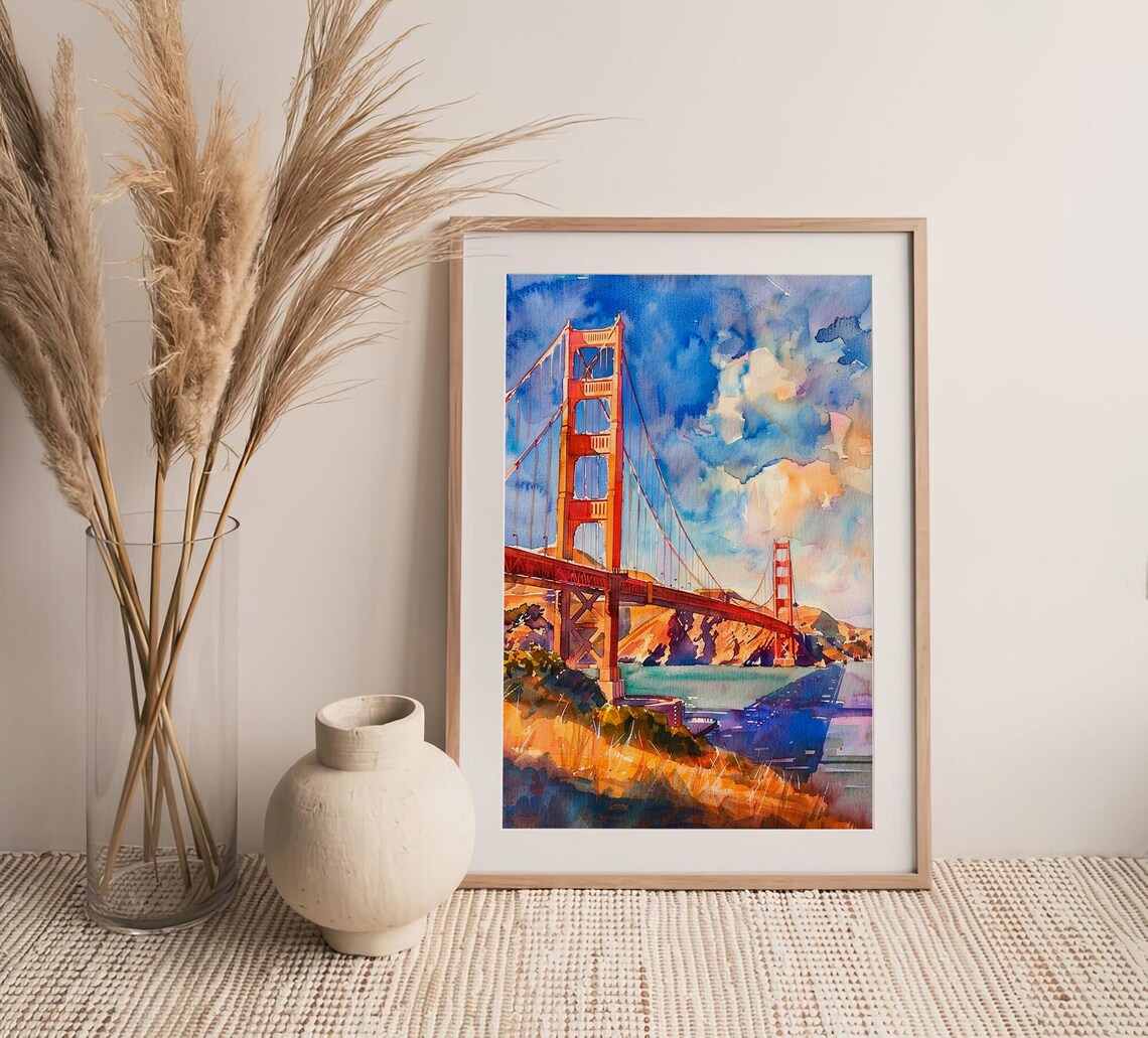 Golden Gate Bridge San Francisco Wall Art Print - Image 4