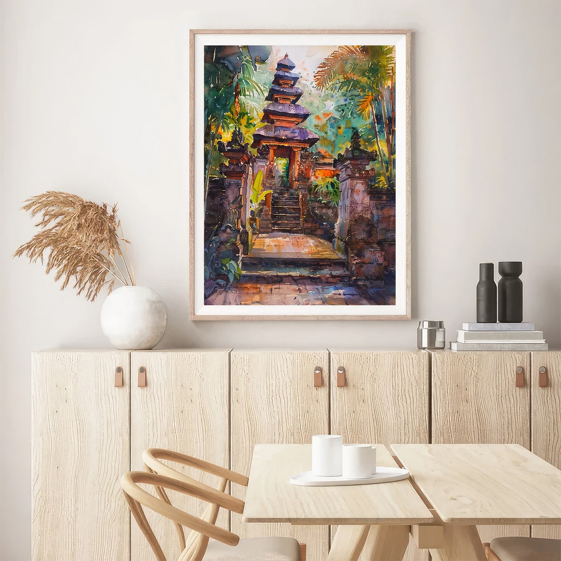Bali Watercolor Painting Indonesia Landscape Art Print Bali Island Artwork Travel Art Print Travel Gifts By Feelingprints - Image 5