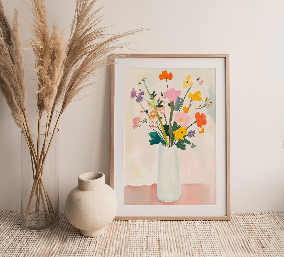 Spring Flowers Watercolor, Daisies, Mother's Day Gift - Image 5