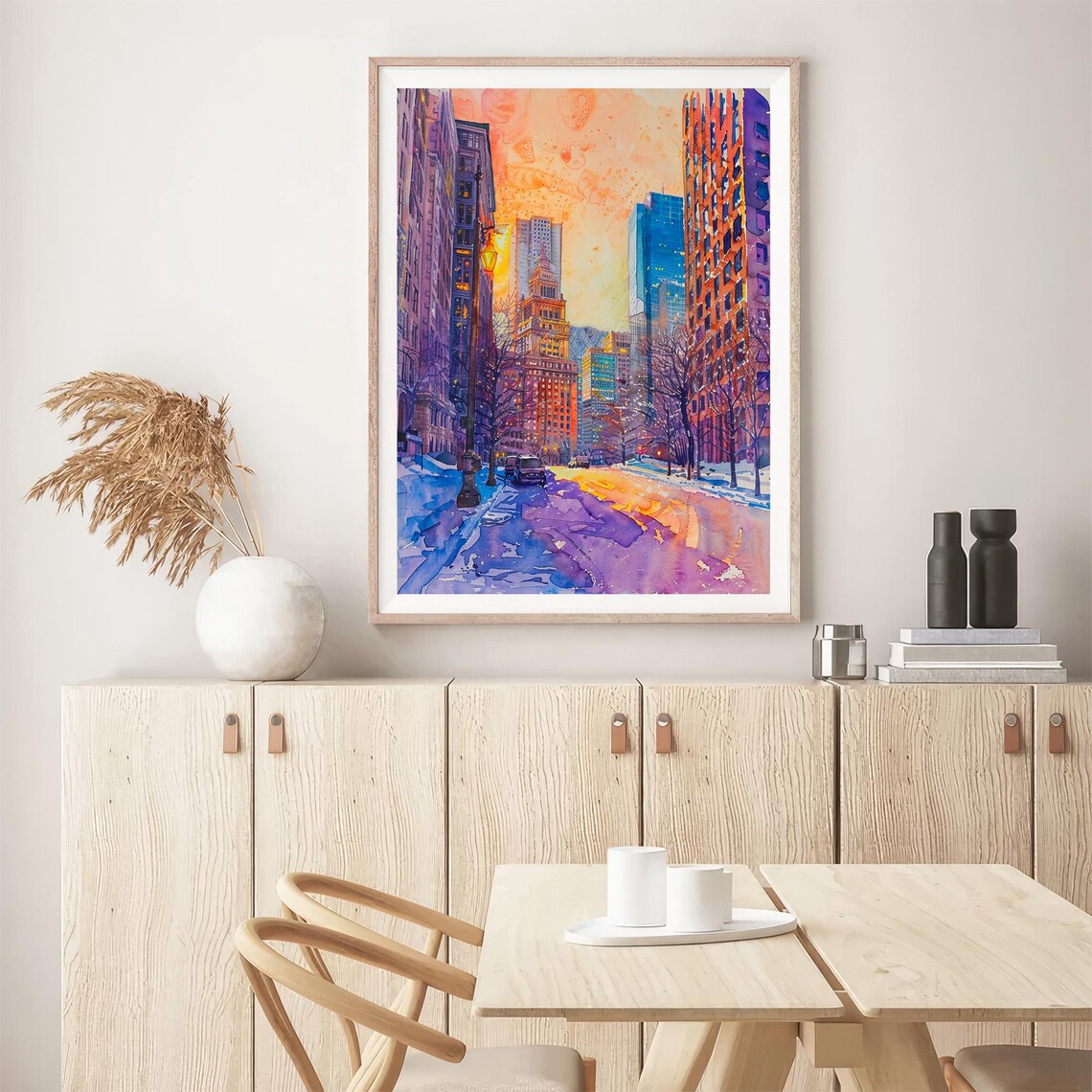 Boston Cityscape Watercolor Art Print, Massachusetts - Image 5