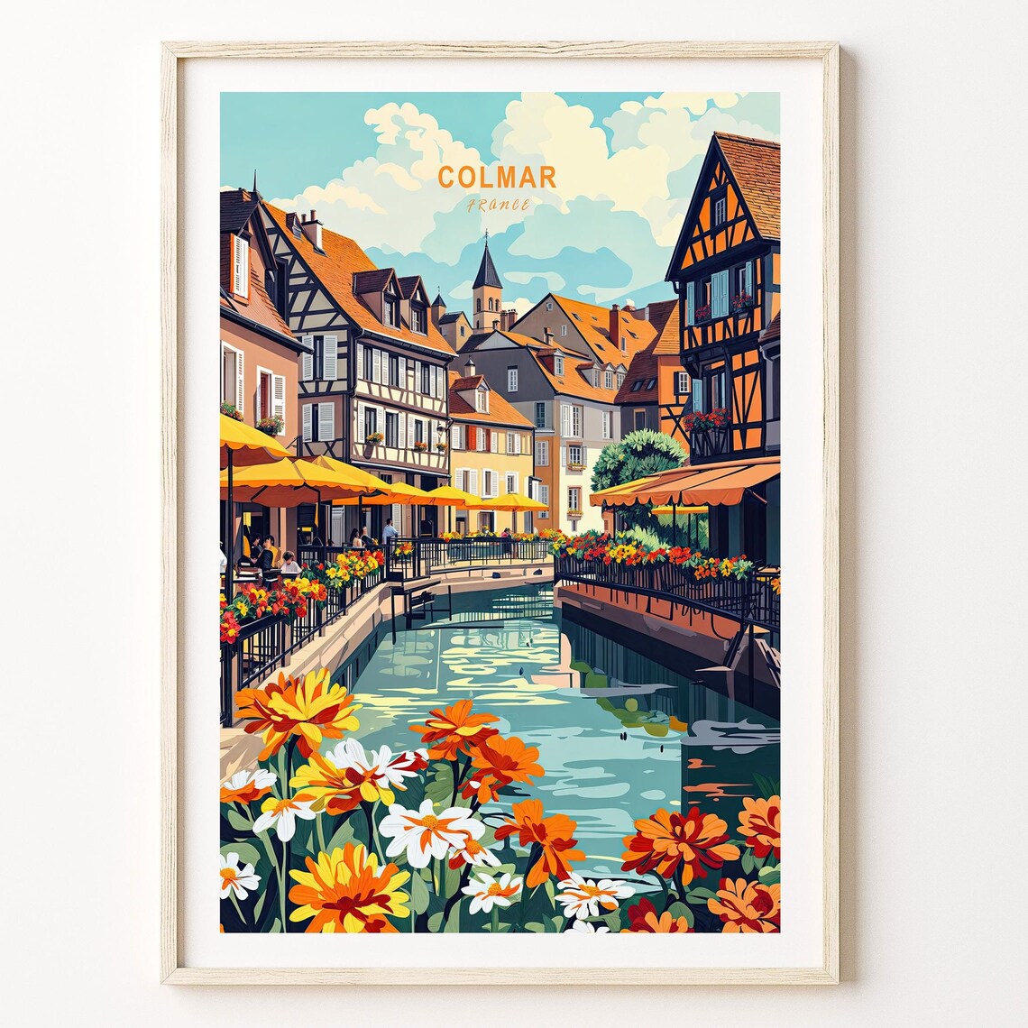 Colmar France Travel Poster, Personalised Gift