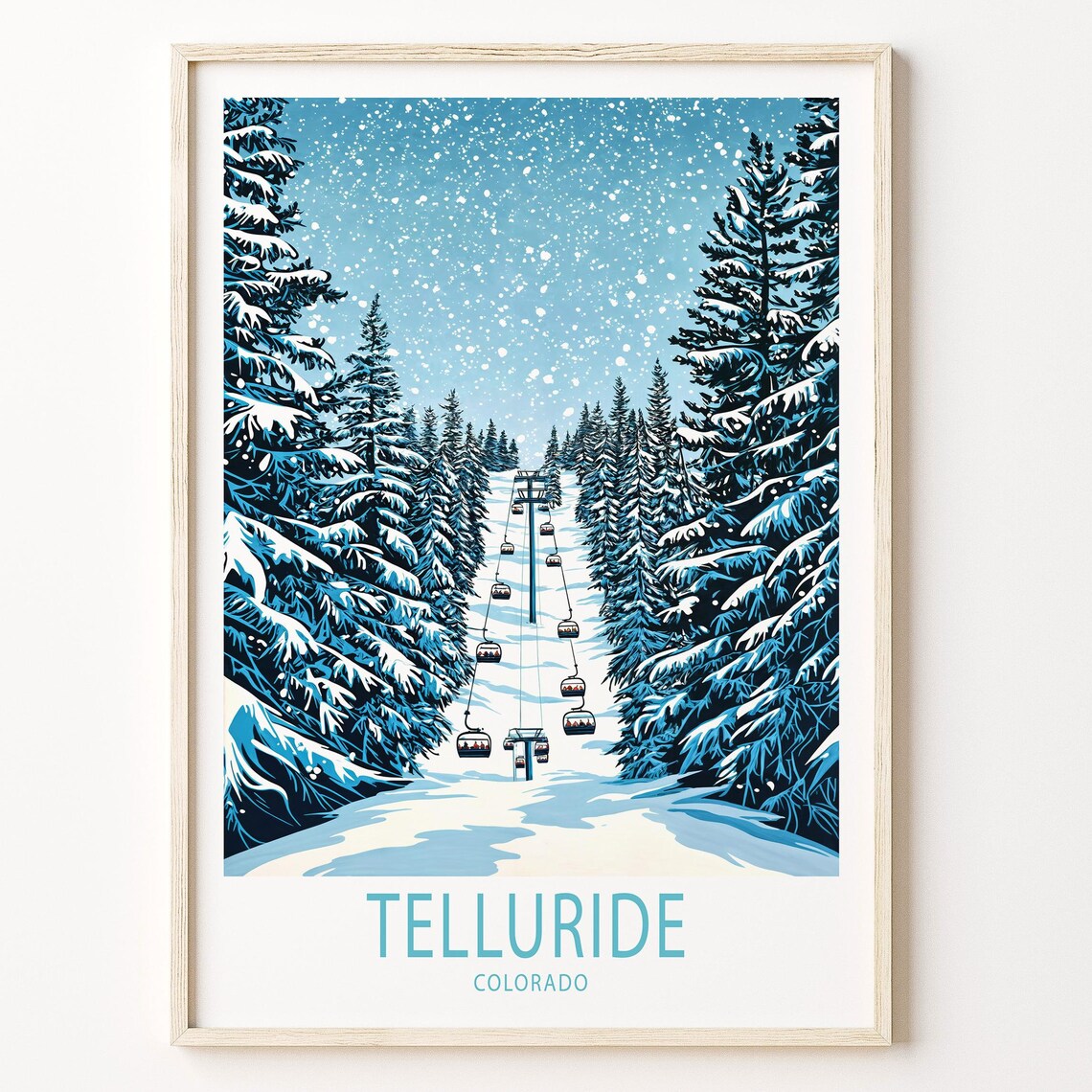 Telluride Travel Poster, Colorado Art Print
