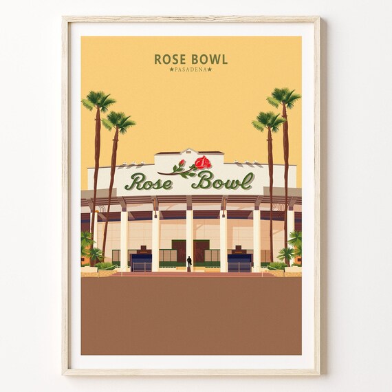 Rose Bowl Stadium Pasadena Sports Art Print