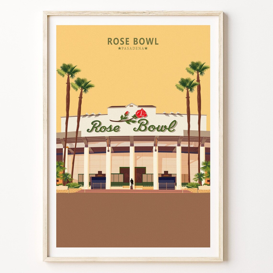 Rose Bowl Stadium Pasadena Sports Art Print