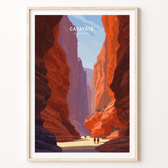 Cafayate Travel Poster Argentina Wall Art Print Home Decor Birthday Gifts Minimalist