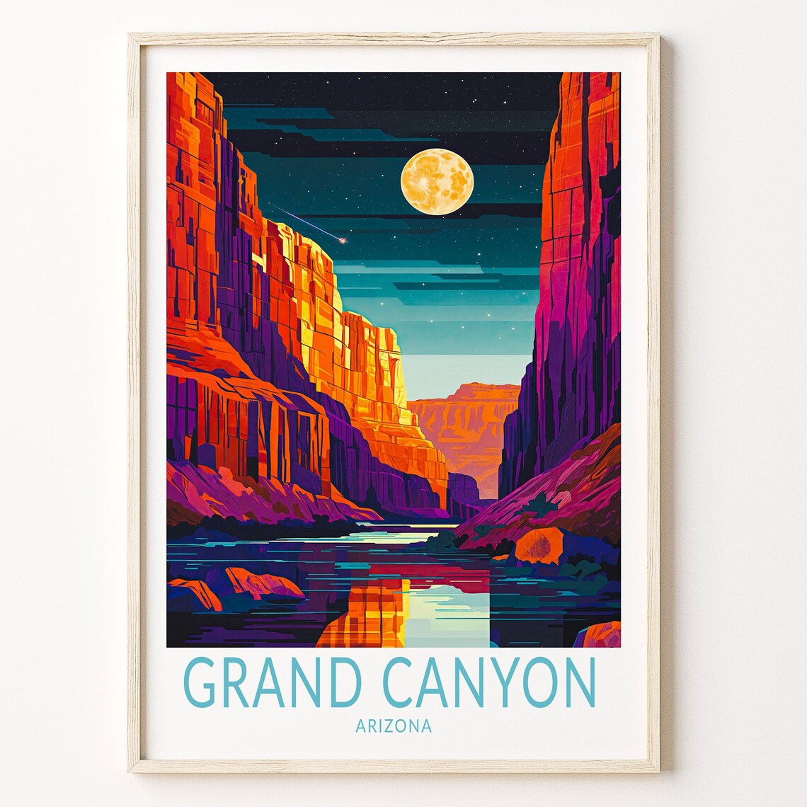 Grand Canyon Arizona Travel Poster, Wedding Present