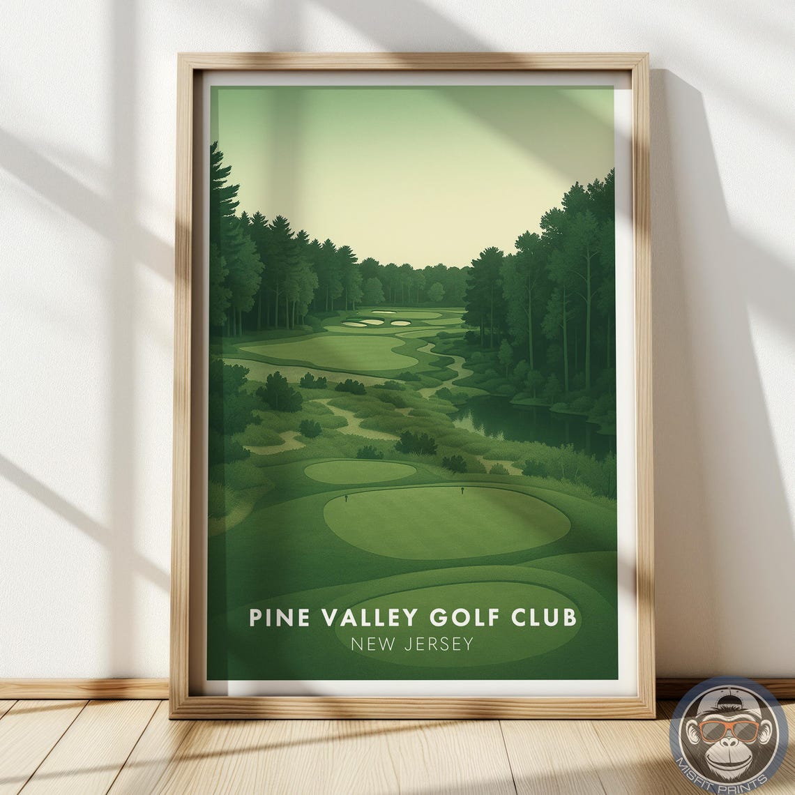 Pine Valley Golf Club New Jersey Rolling Fairway Green Poster