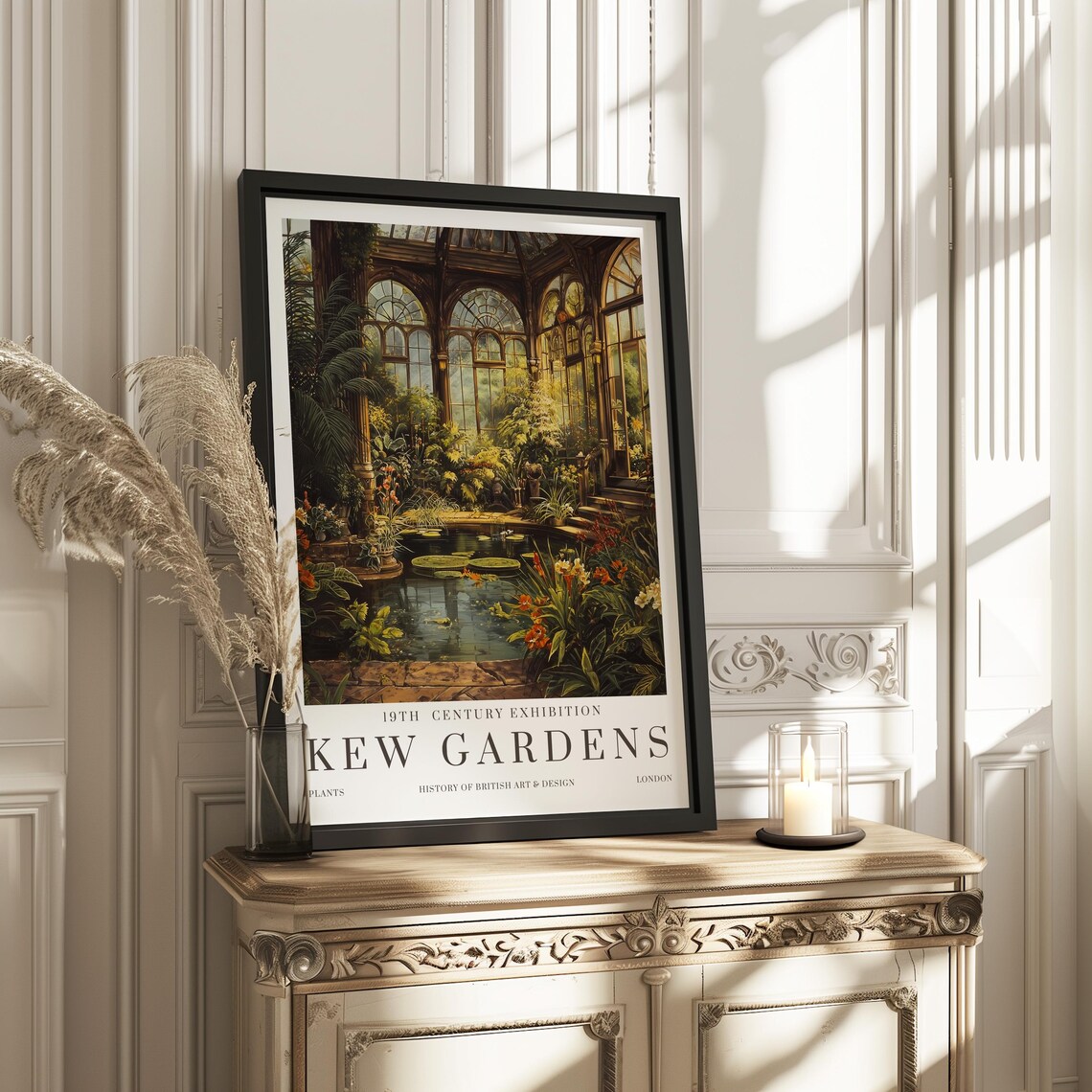 William Morris Print, Kew Gardens London Poster