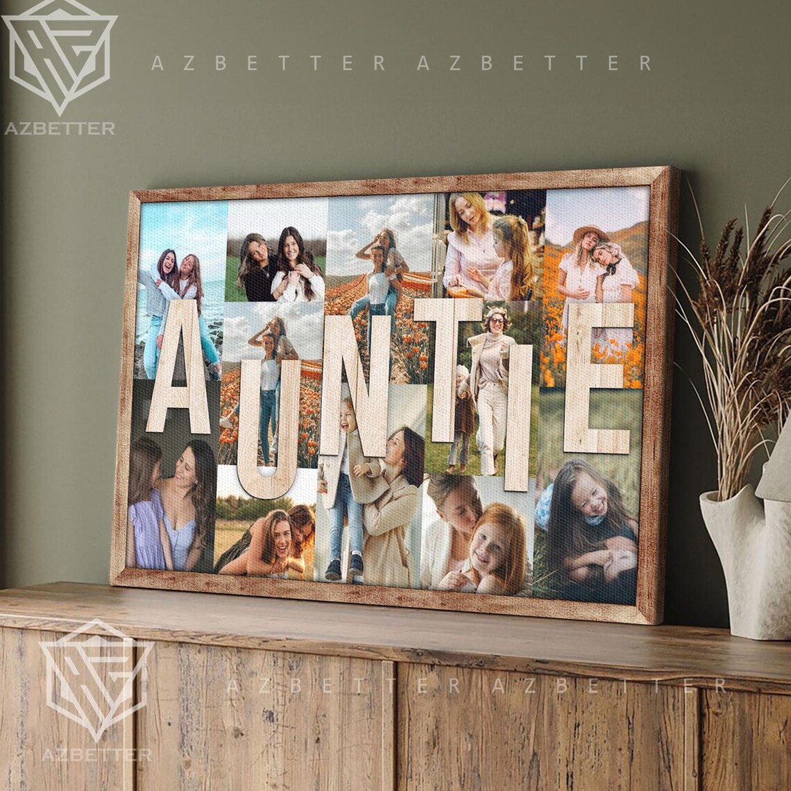 Auntie Photo Collage Personalized Gift For Aunts Family Memory Poster - Image 5