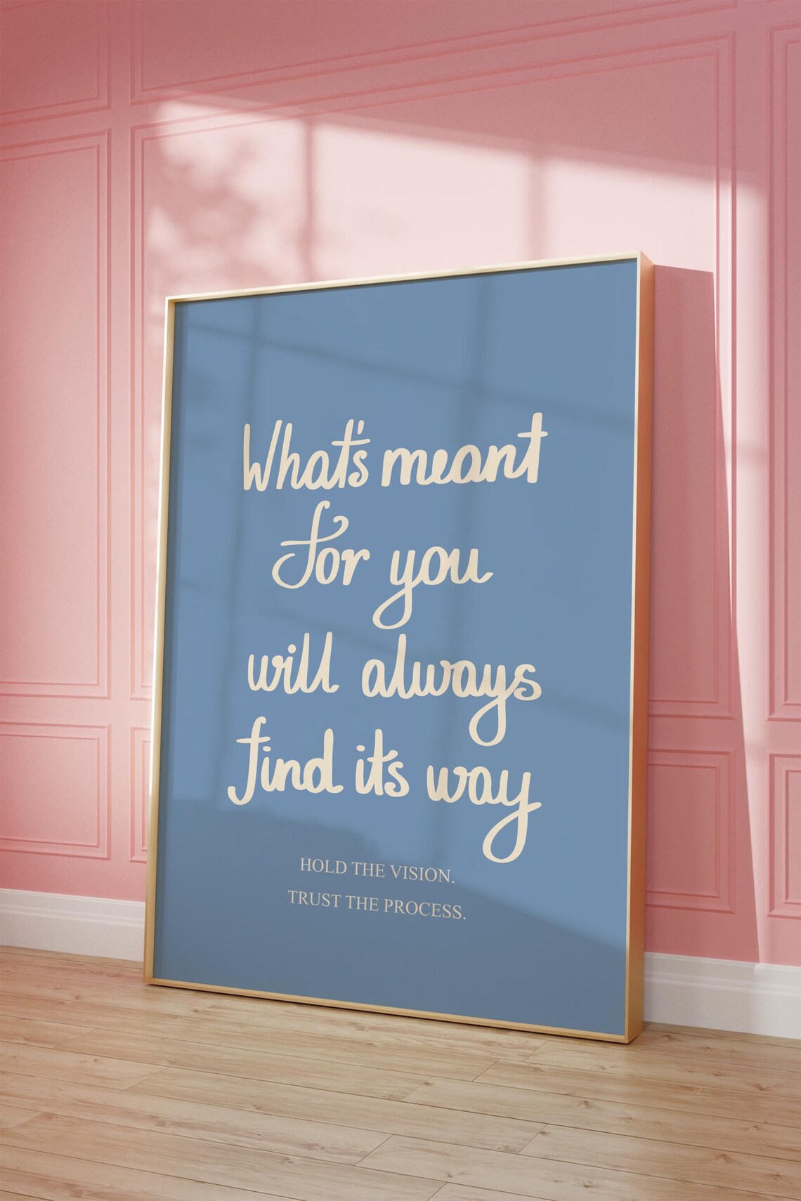 Blue Quote Wall Art, Trendy Bedroom Decor Print - Image 3