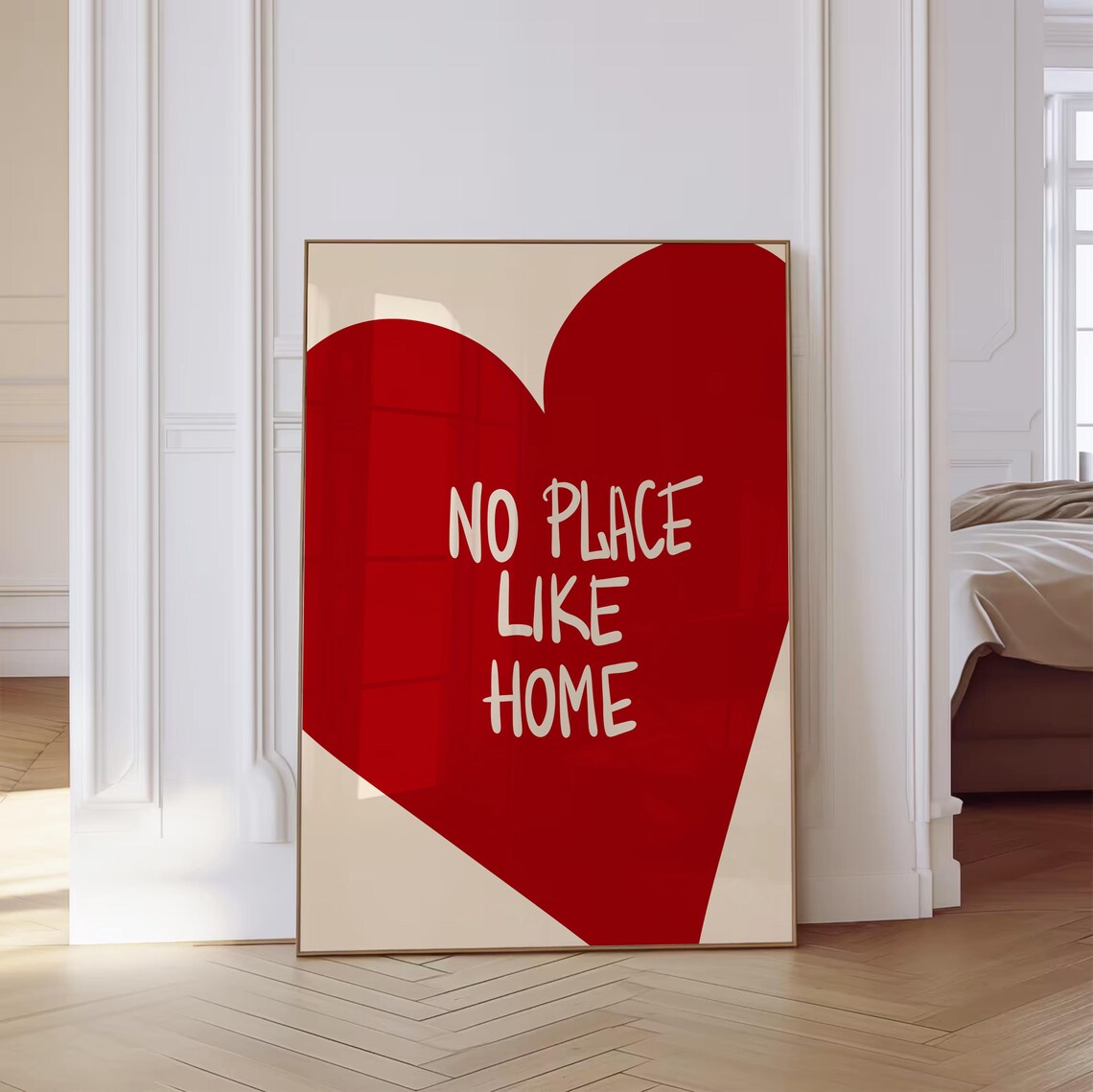 No Place Like Home Red Poster, Maximalist Decor - Image 2