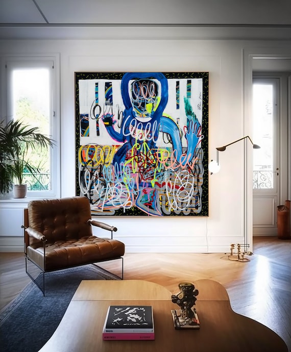 I Robot Contemporary Abstract Art Print by Ron Deri