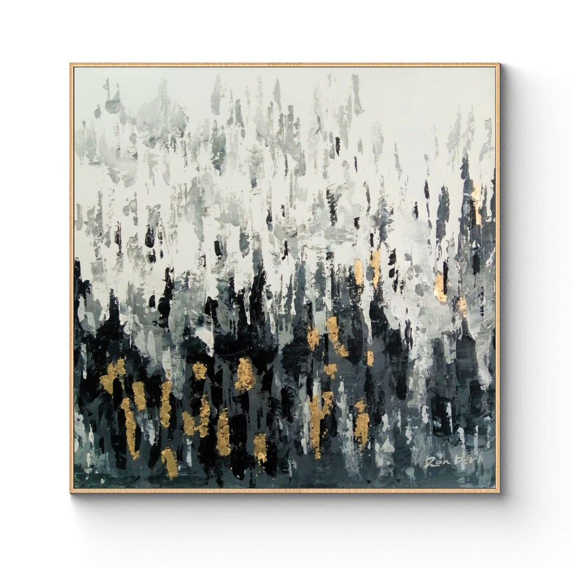Landscape Painting Original Art Acrylic Painting Abstract Art Forest Painting Inspirational Wall Art Abstract Wall Art Handmade Art - Image 4