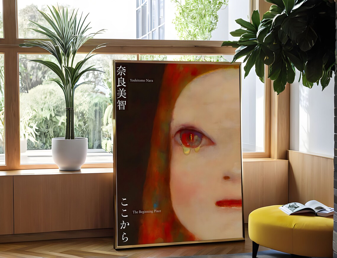 Yoshitomo Nara The Beginning Place Tearful Girl Close Up Art Poster - Image 2