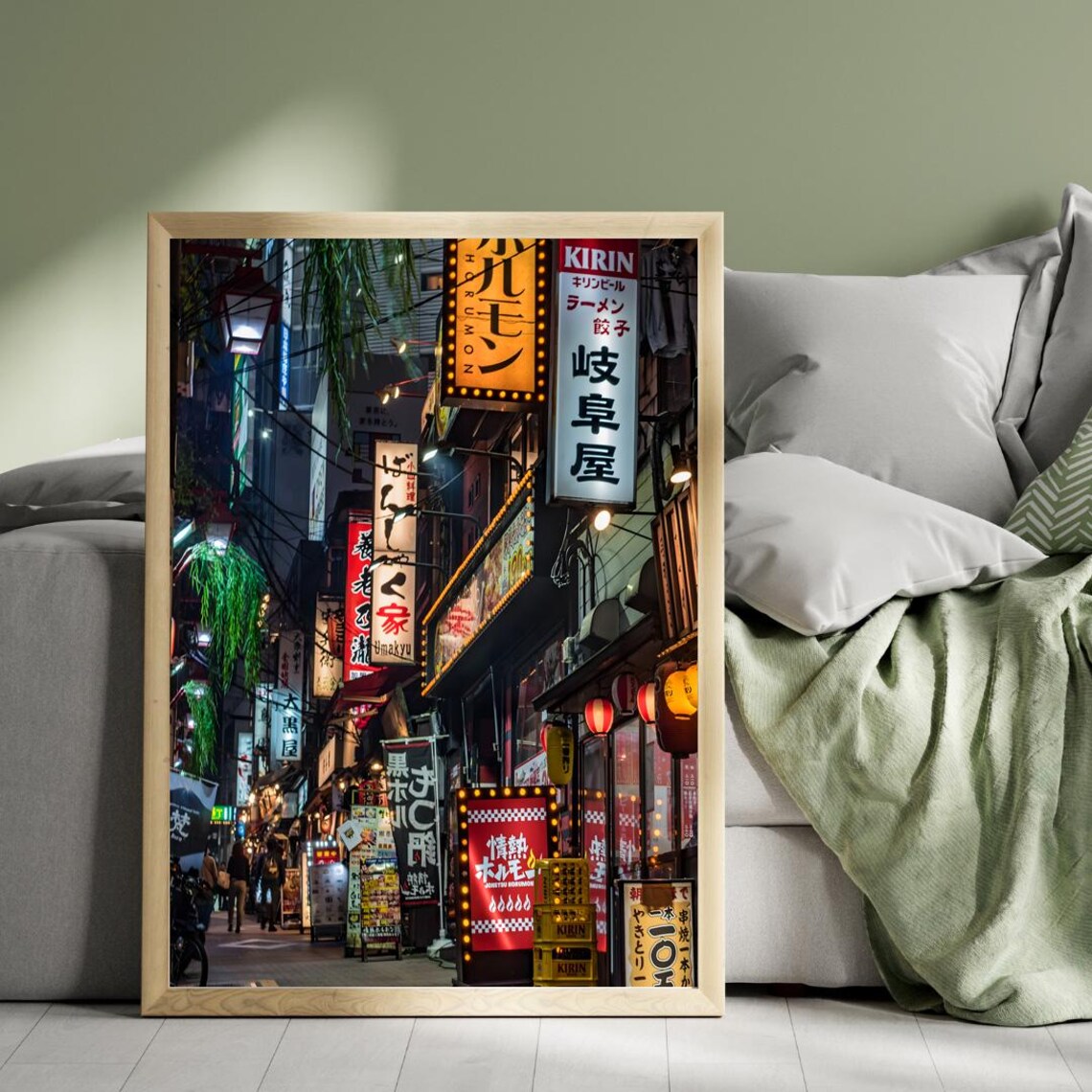 Shinjuku Tokyo Neon Alley Night Street Signs Photography Wall Art - Image 5
