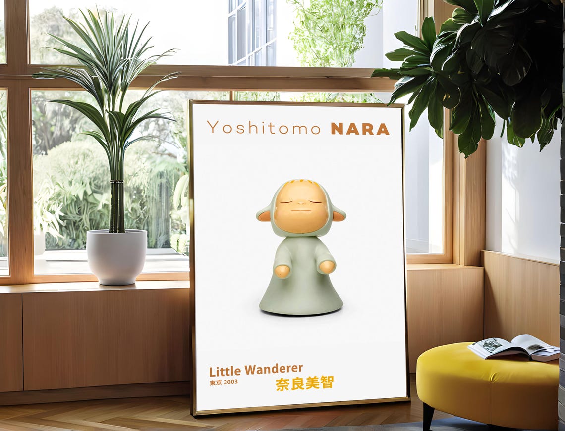 Yoshitomo Nara Little Wanderer Tokyo 2003 Hooded Figure Poster - Image 3