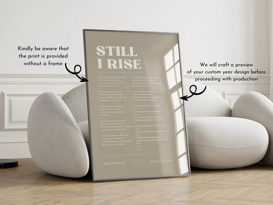 Custom Poem Print, Personalised Typography Poster