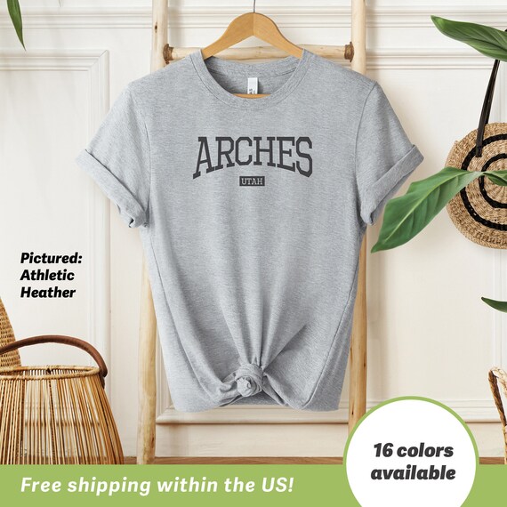 Arches T Shirt For Men Or Women Unisex Arches Utah Tee Nature Lovers Gift Rocky Mountains Shirt Utah Town Shirt