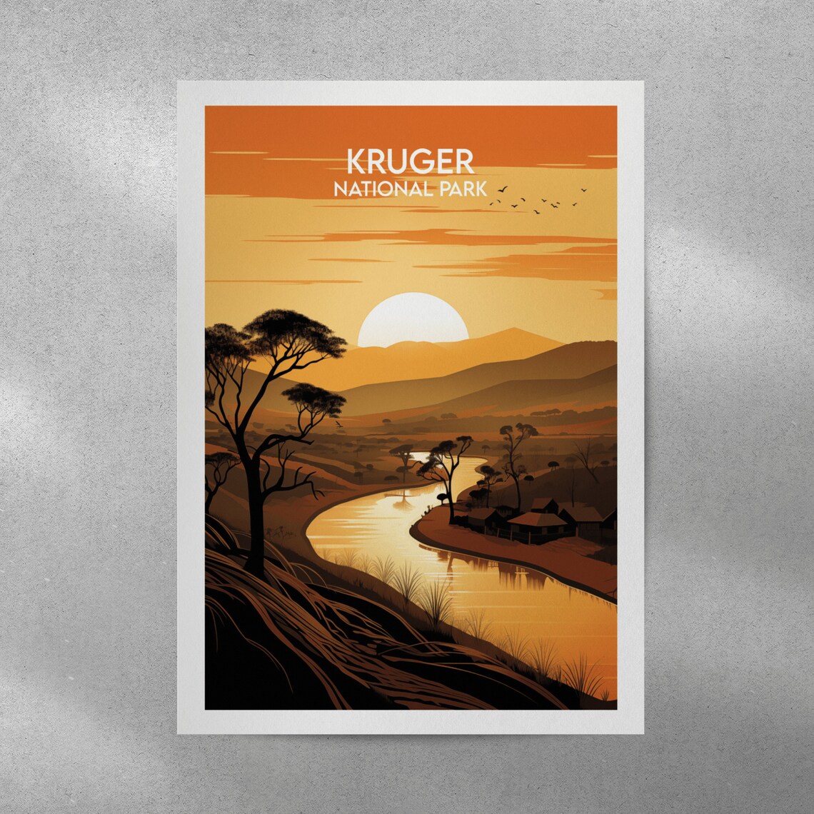 Kruger National Park Custom Personalised Poster - Image 4
