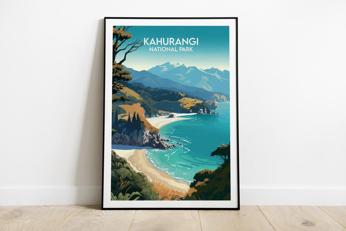 Kahurangi National Park Sandy Beach Cove Coastal Trail Poster