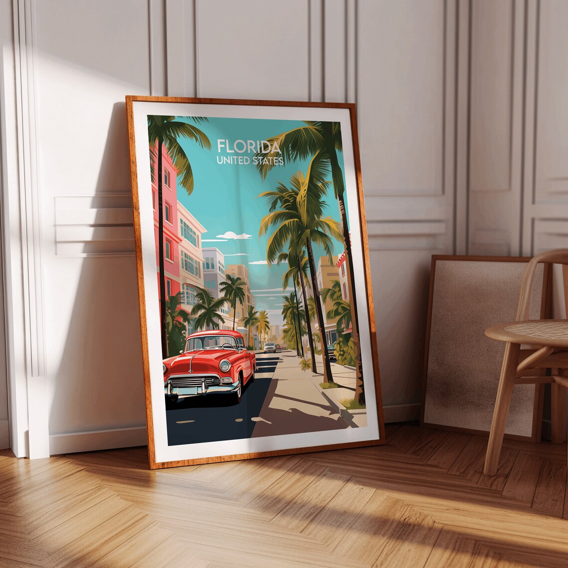 Florida Print, United States Travel Poster - Image 3