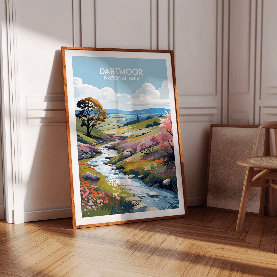 Dartmoor National Park Travel Poster, Devon England - Image 2