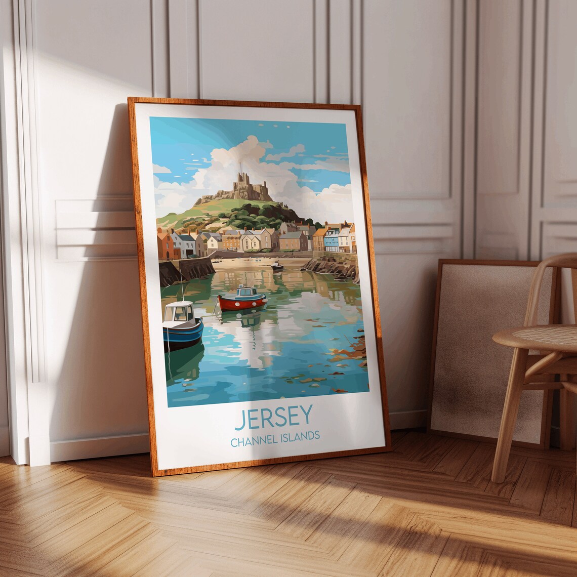 Jersey Travel Poster, Channel Islands Custom Personalised - Image 3