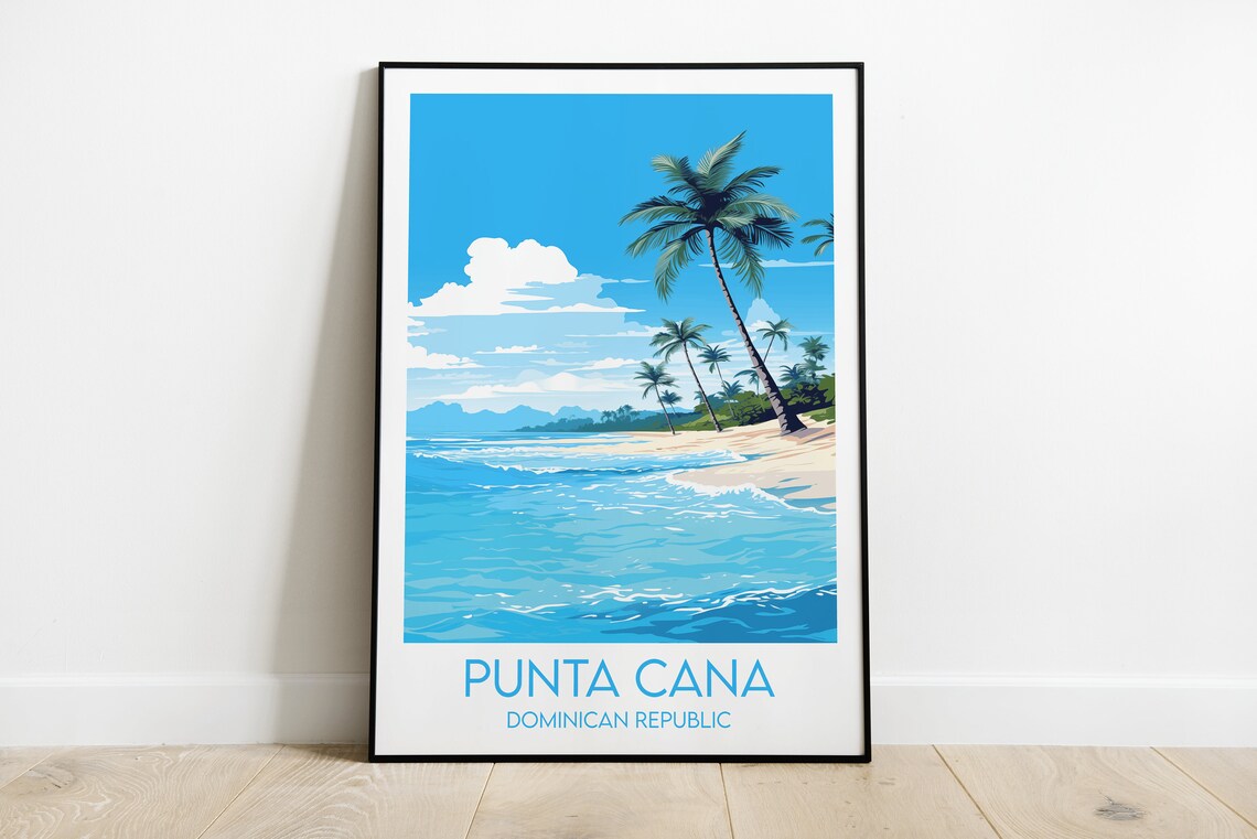 Punta Cana Travel Print, Dominican Republic Poster
