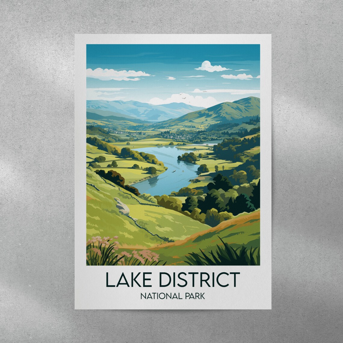Lake District National Park, England Travel Poster - Image 4